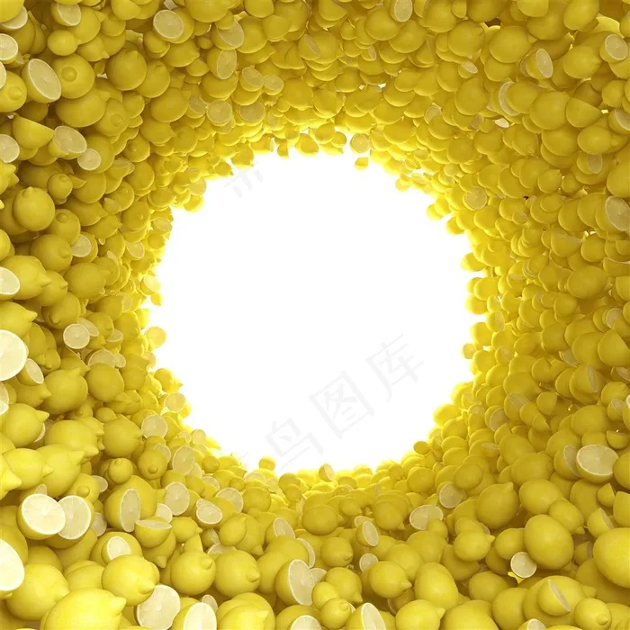 黄色柠檬隧道高清图片
