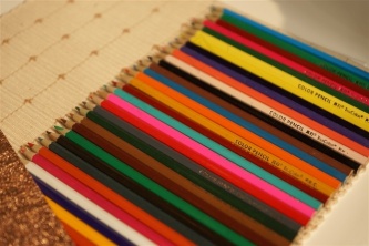 彩色铅笔及唯美铅笔构图高清图片