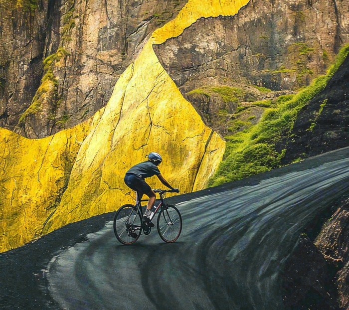 骑自行车登山车热血体育运动，山地自行车比赛户外极限摄影图