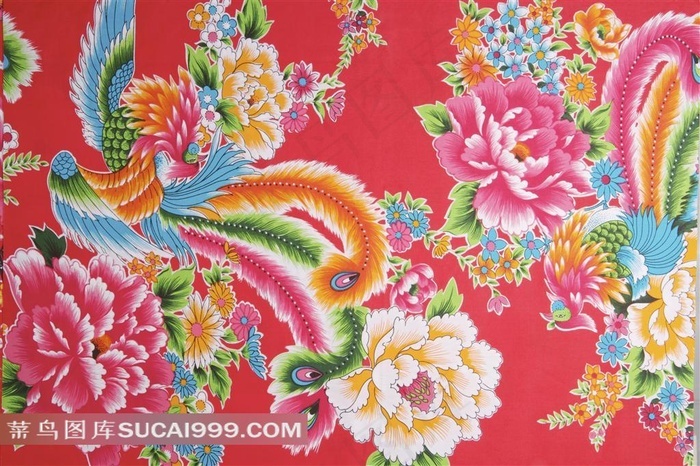 牡丹花鸟背景图 菜鸟图库