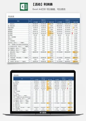 【618活动】利润表预览图