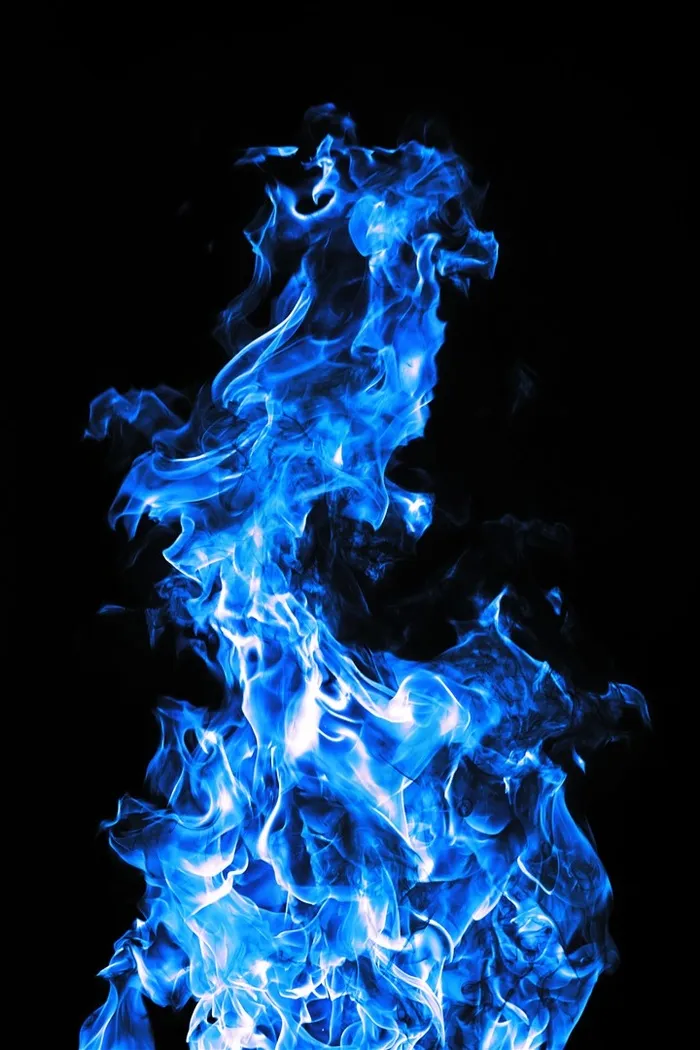 蓝色高清火焰背景图片