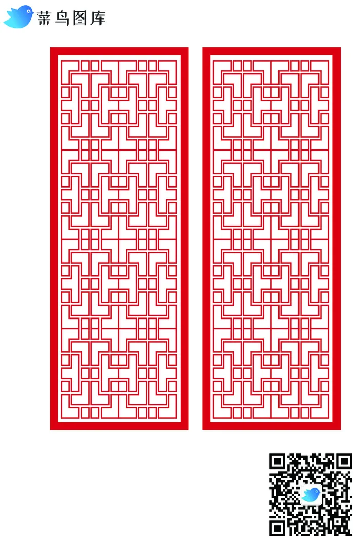 中式门窗纹样图案