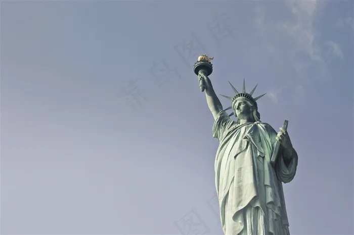 唯美美国风光自由女神像素材图片