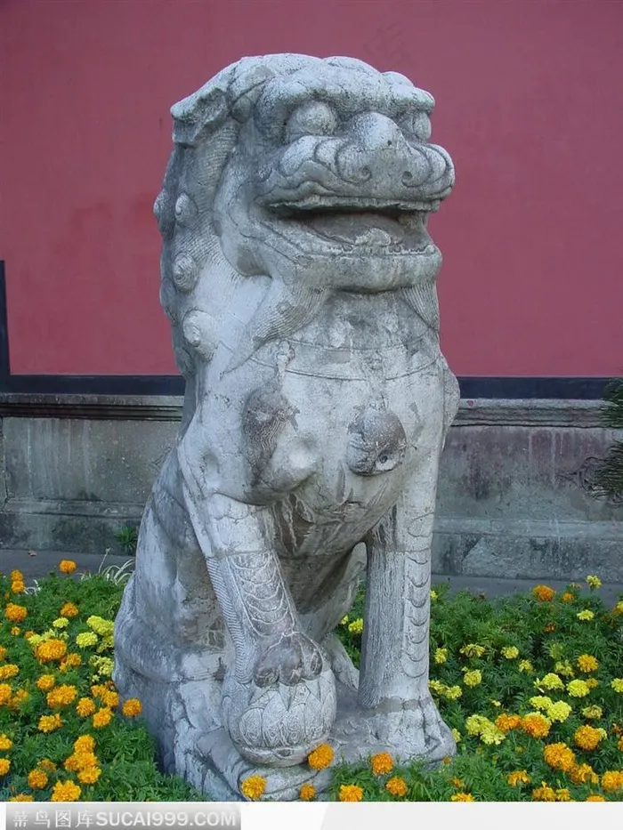 中华传统工艺品石雕石狮子
