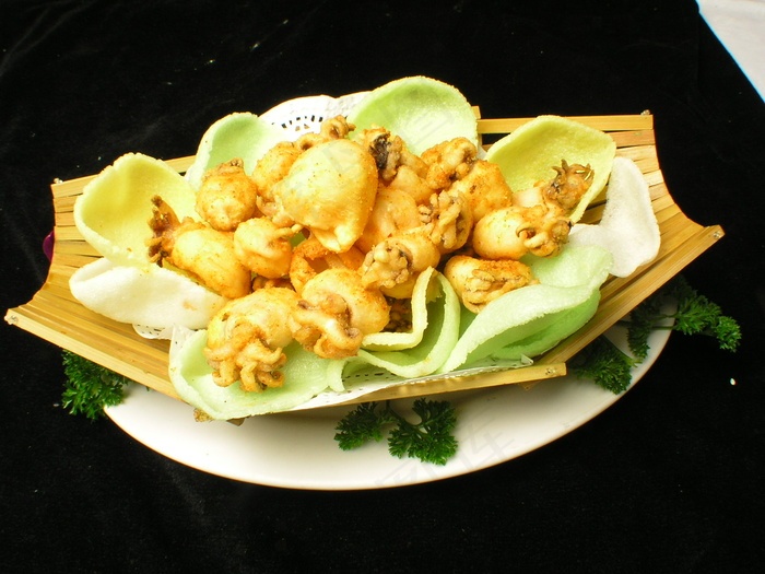 粤菜1417椒盐墨鱼仔sgee - 菜鸟图库