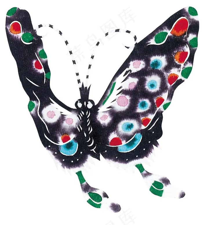 传统艺术蝴蝶素材图片
