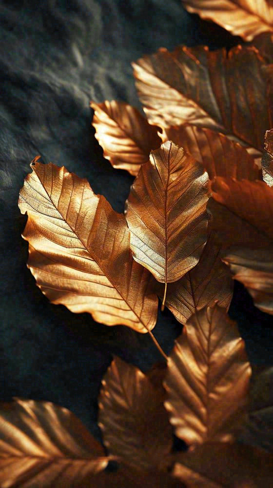 秋天秋叶金黄色满地落叶，秋分摄影图