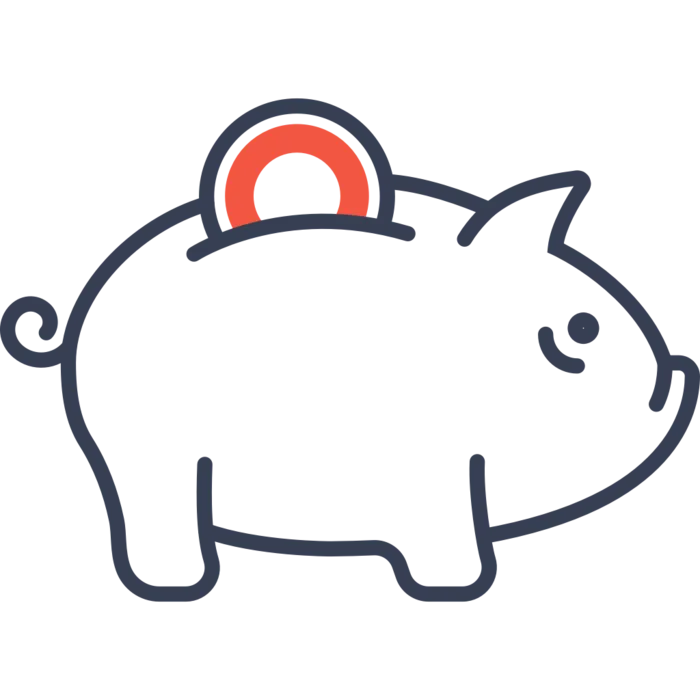 小猪存钱罐简笔画