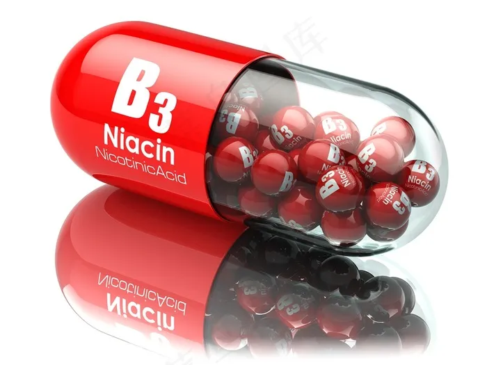 红色3D药丸药物化学元素高清图片