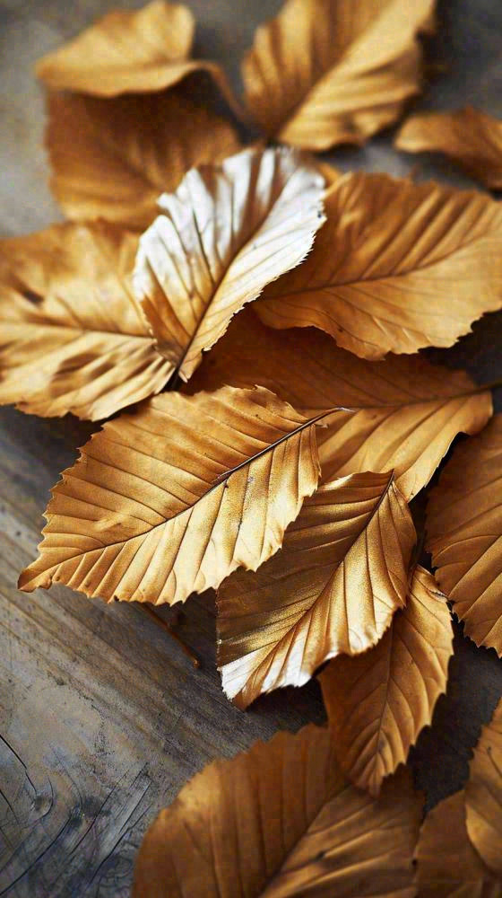 秋天秋叶金黄色满地落叶，秋分摄影图