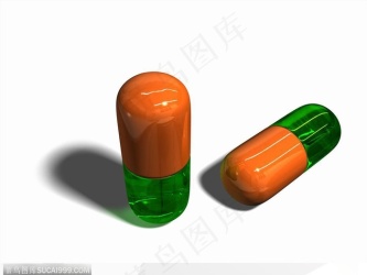 医学药品-两个胶囊