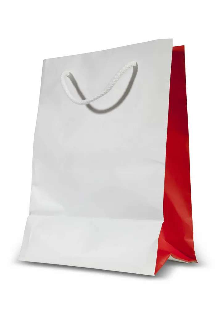 袋子样机 一个轻便彩色纸袋 手提袋礼品袋纸质打包袋包装袋 品牌购物袋