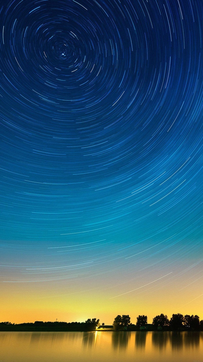 夜空星轨三七 菜鸟图库