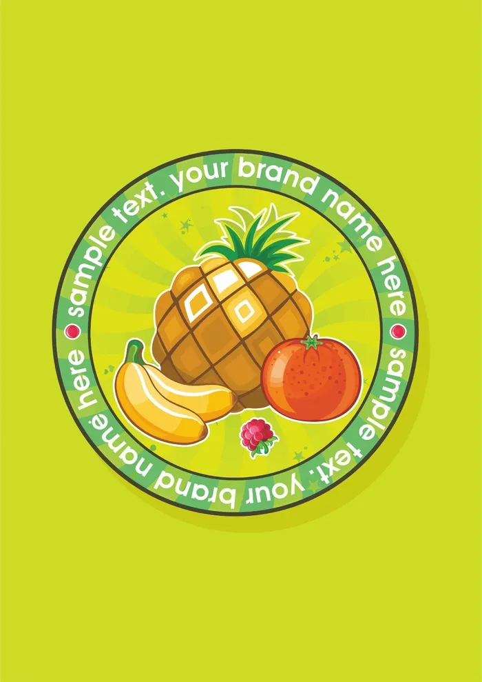 水果店logo博罗香蕉西红柿