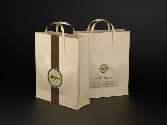 袋子样机礼品包装纸袋 手提袋 纸质 品牌购物袋