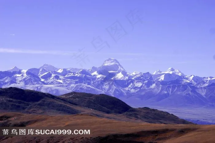西藏阿里雪山美景素材