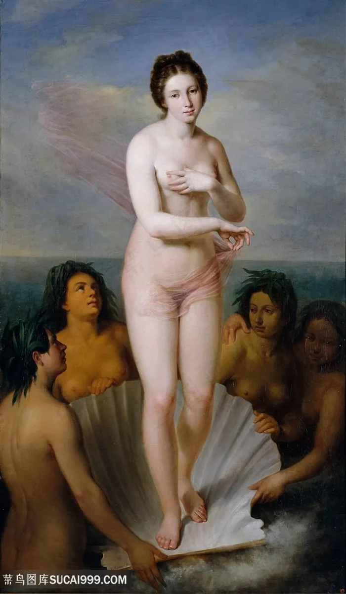 著名人体油画-西方裸体女神人物油画图片