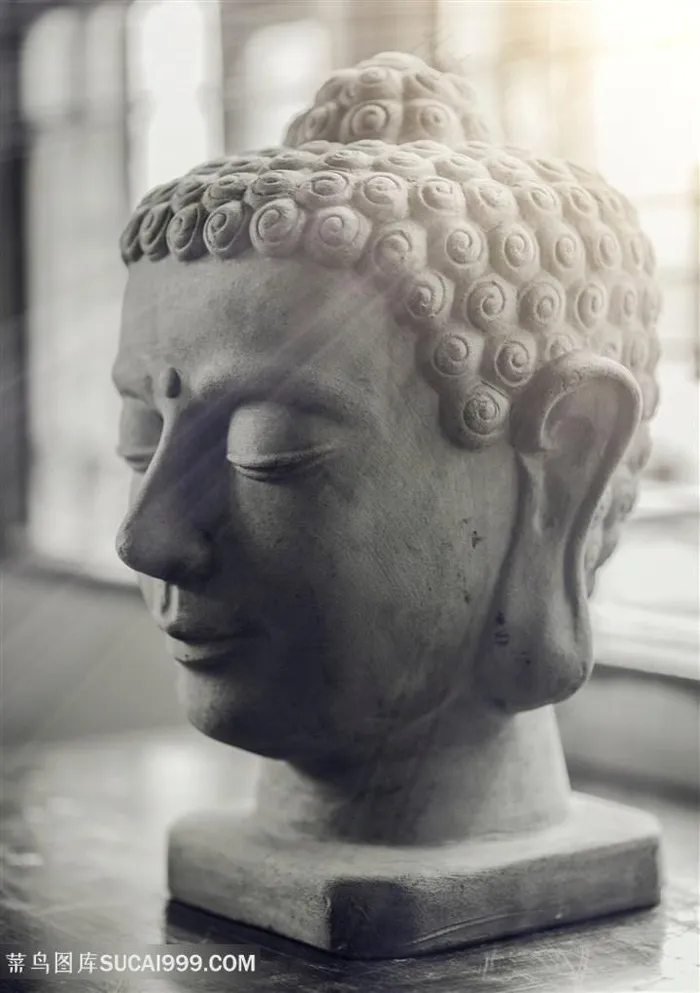 佛祖的头像雕塑图片
