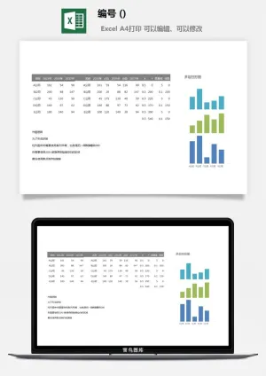 LMTK可视化图表模板Excel素材公司企业办公表格数据分析智能图表预览图