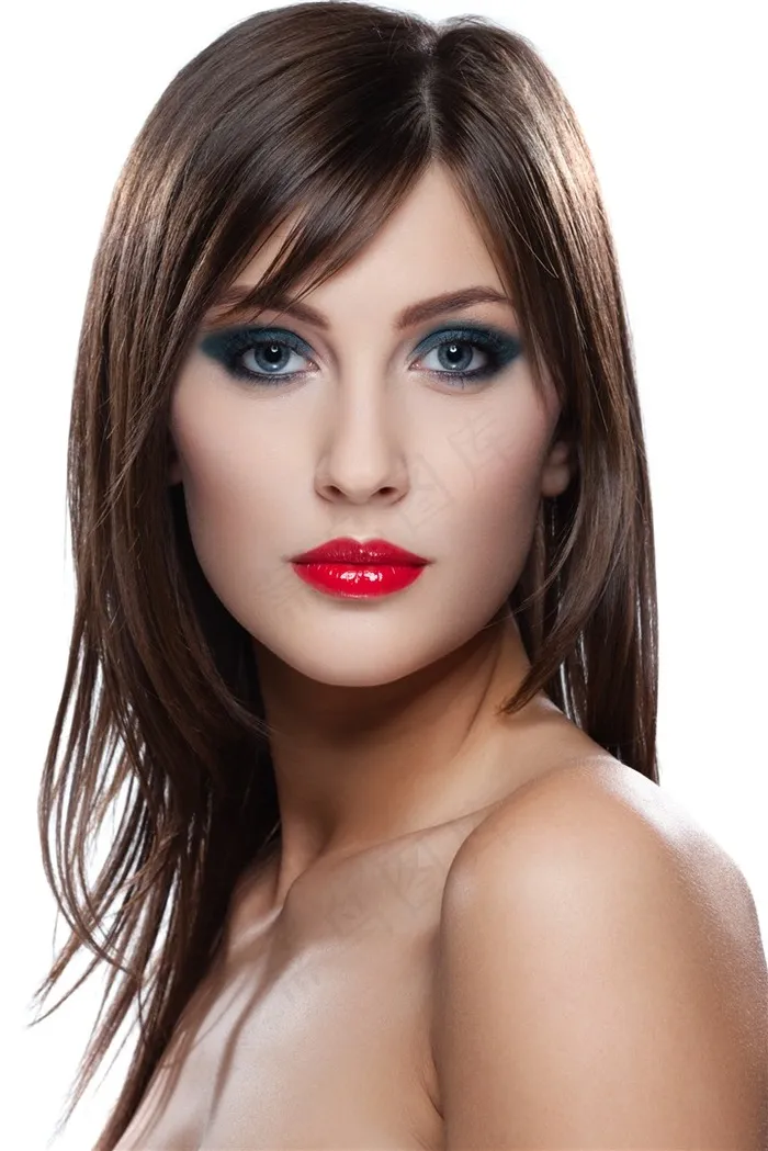 化浓妆的秀发美女人物摄影高清图美容图片