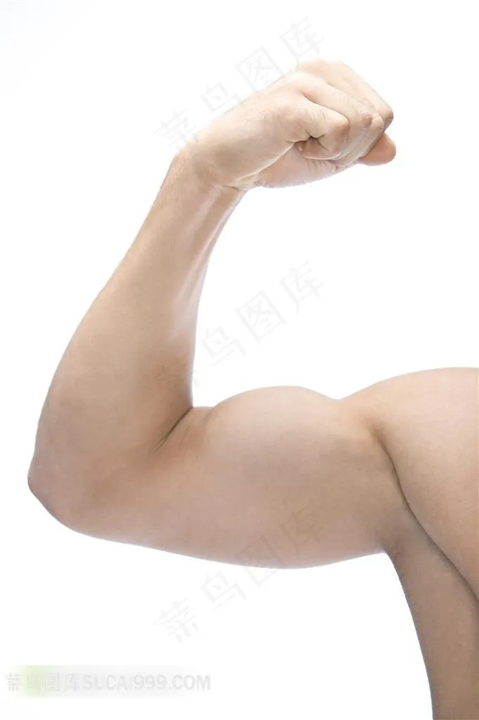 ·美容- 男人露出手臂结实的肌肉
