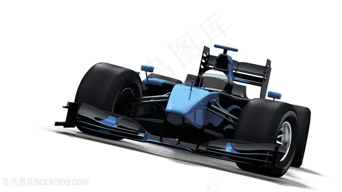 f1方程式蓝色赛车图片
