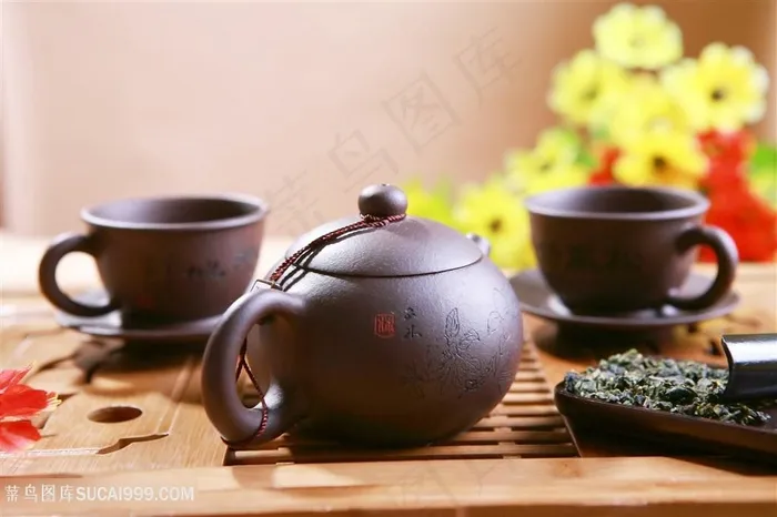 紫砂茶具沏茶茶道茶图片