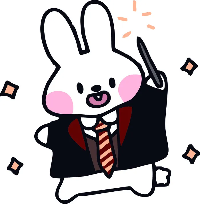 兔先生兔年卡通兔子
