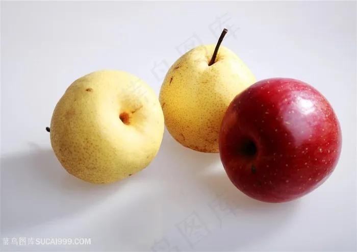 水果苹果和梨图片