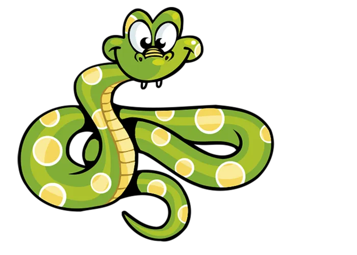 小蛇卡通绿色