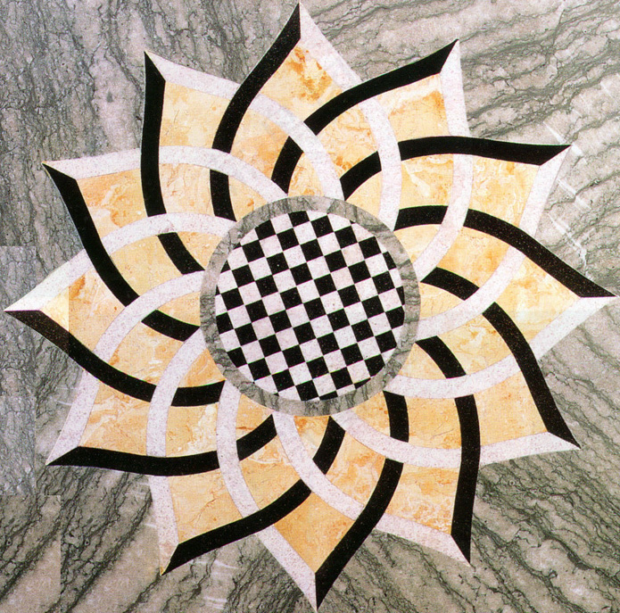 地面拼花瓷砖装饰拼花图案