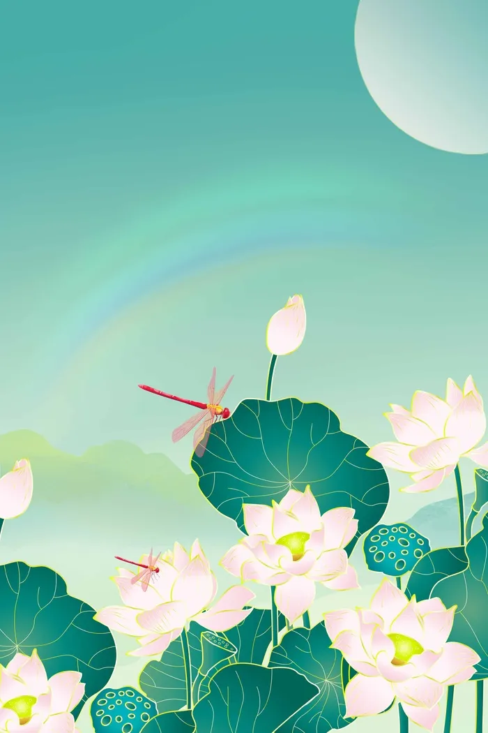 夏天夏日清爽背景psd模版下载 菜鸟图库