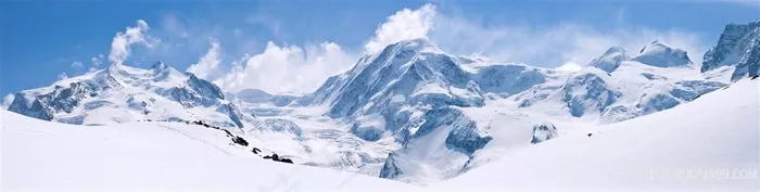 高原雪山风景图片