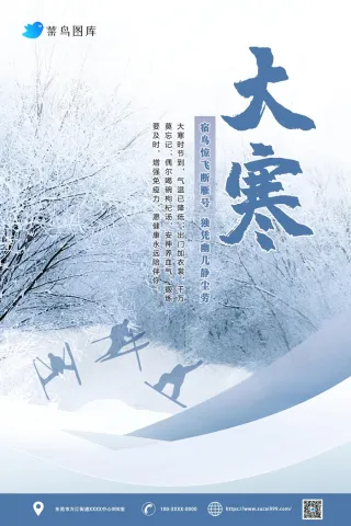 二十四节气大寒海报设计