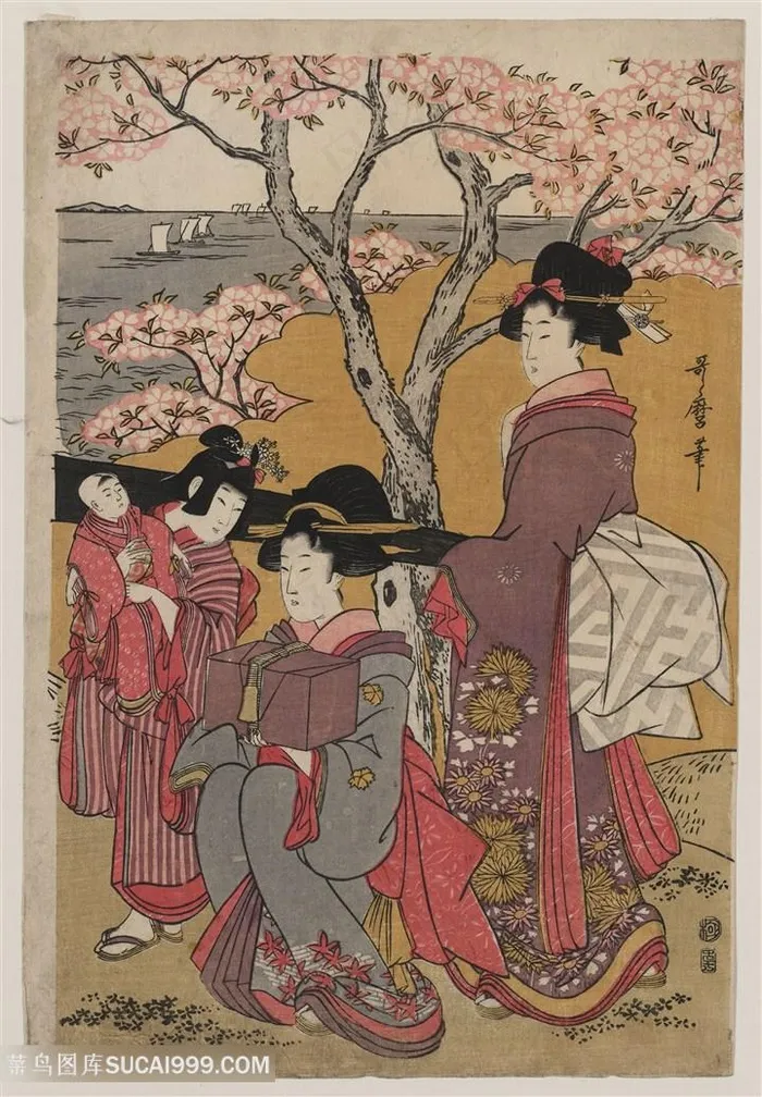 高清浮世绘高清日本女人风景画