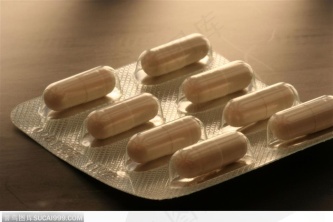 医学药品-一版白色的胶囊
