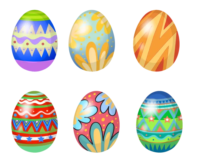 复活节装饰元素插画可爱清新风格贴纸34