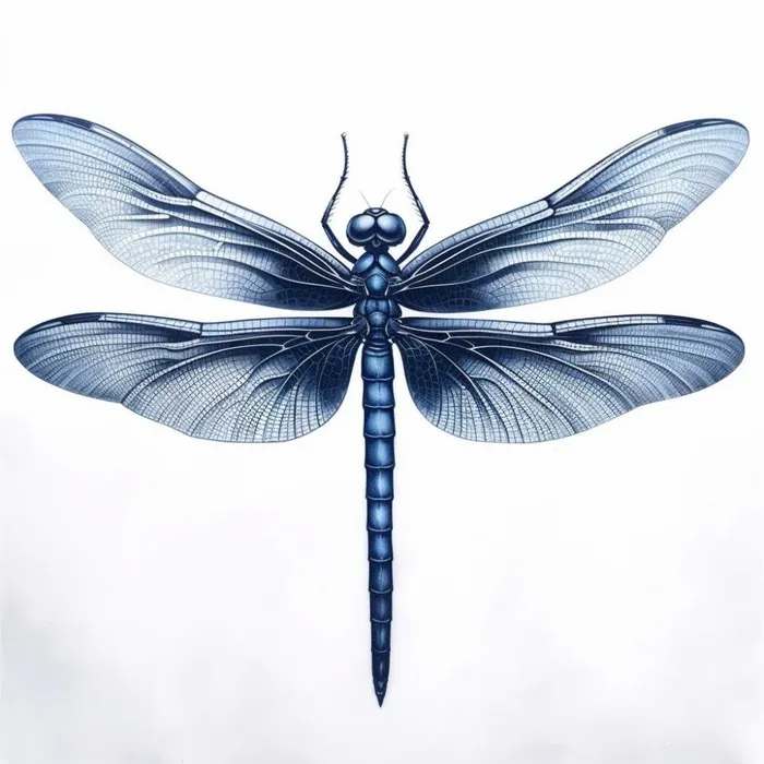 蜻蜓水墨画素材背景