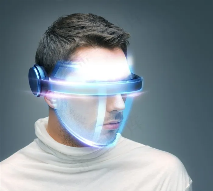 未来VR眼镜高清图片职场人物
