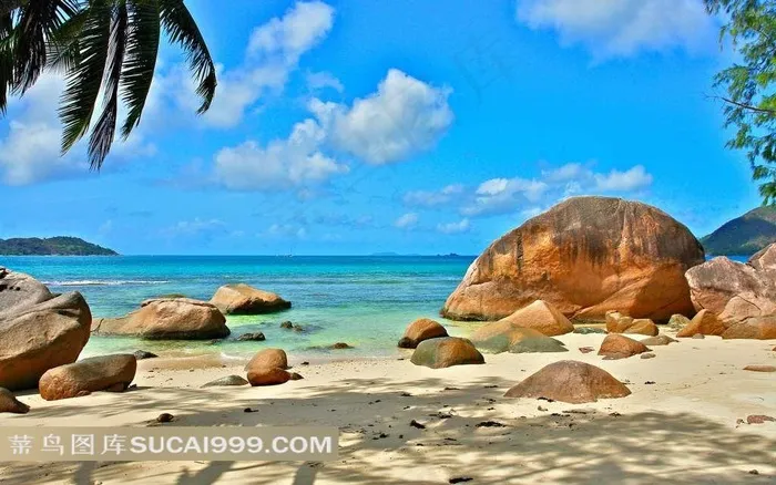 塞舌尔海岛优美的风景图片