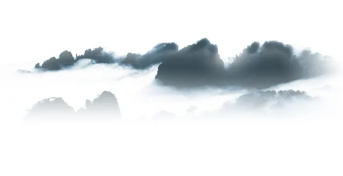 水墨山云雾背景