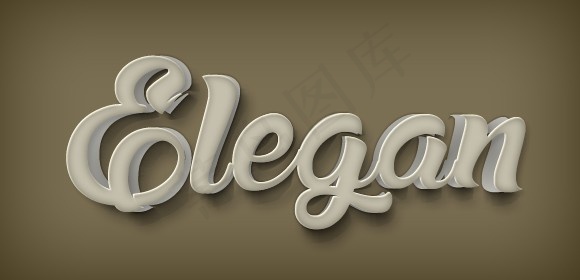 ps3d立体字效(2500x1500)psd模版下载 - 菜鸟图库