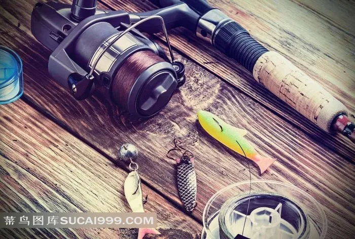 钓鱼系列 - 钓鱼的鱼竿用品