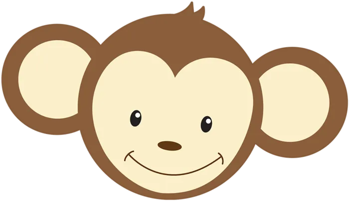 小猴子卡通头像素材