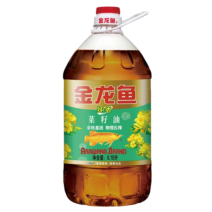 金龙鱼菜籽油6.18升超市商品白底图免抠实物摄影png格式图片透明底