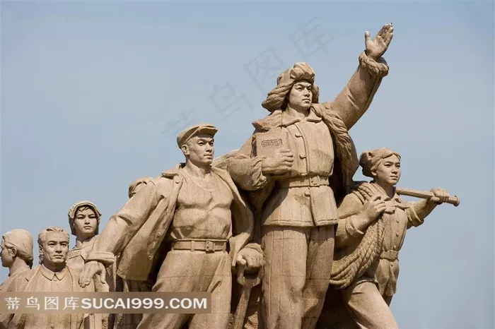 天安门广场雕塑高清摄影图
