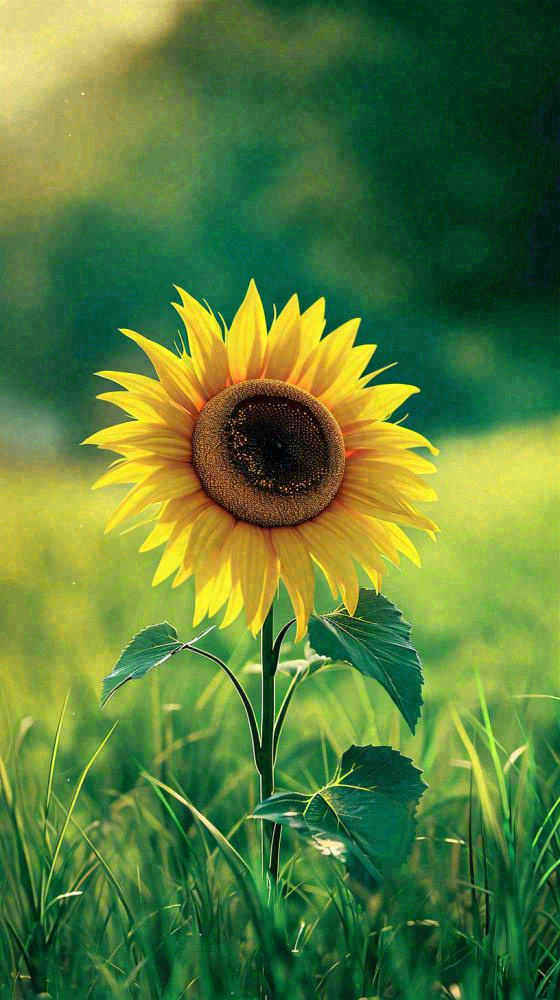 阳光下向日葵特写夏至夏天摄影图