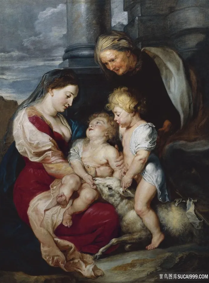 彼得·保罗·鲁本斯—圣伊丽莎白和施洗者圣约翰的圣母和孩子