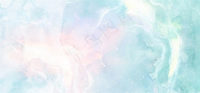 梦幻水彩星空蓝绿色背景素材唯美渐变纹理jpg创意海报ppt背景小清新 菜鸟图库